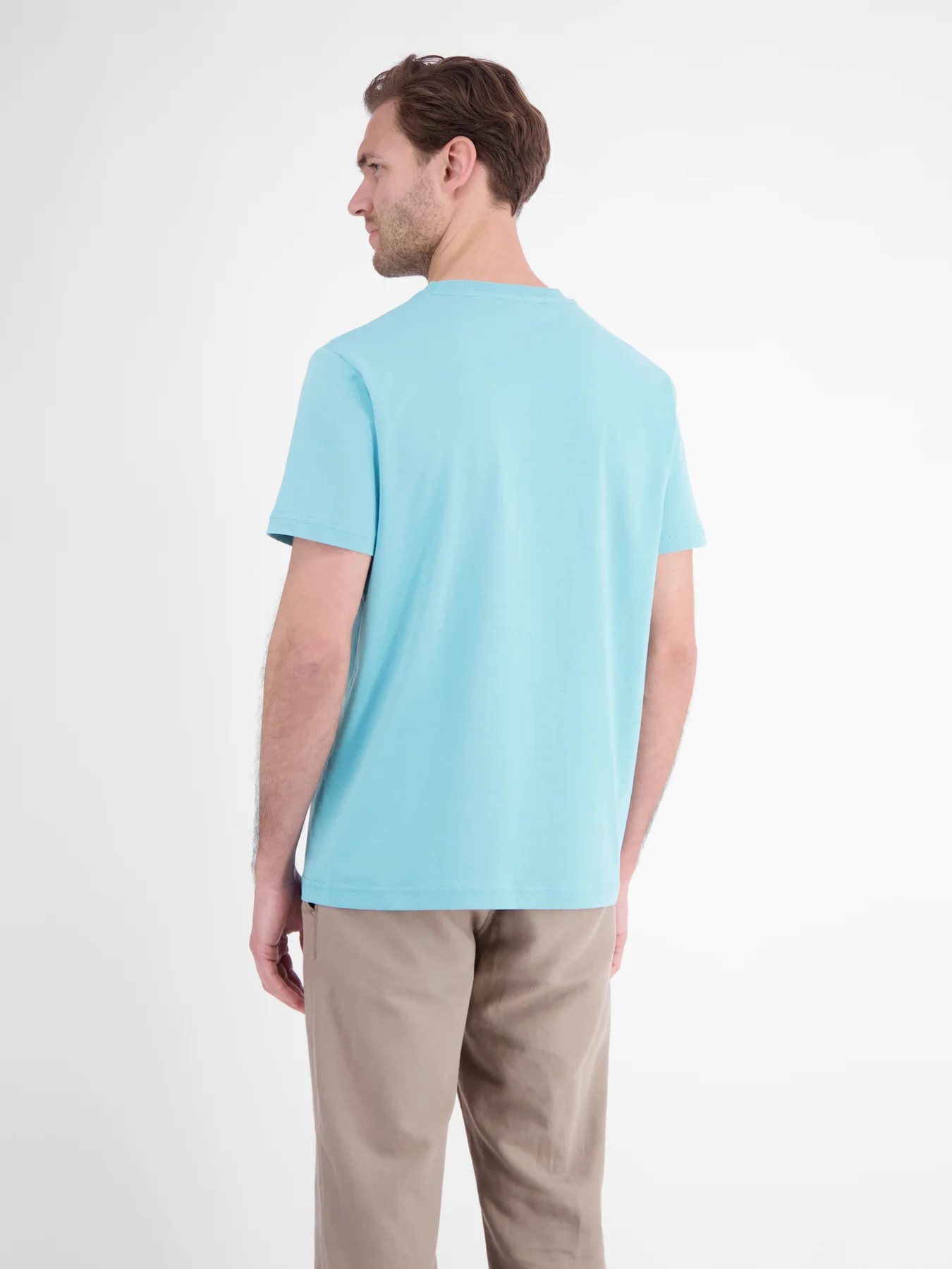 Lerros T-Shirt Summervibe Print - Reef Blue
