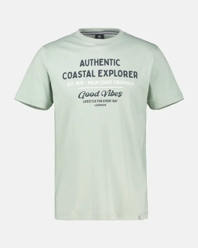 Lerros T-Shirt Summervibe Print - Bay Green