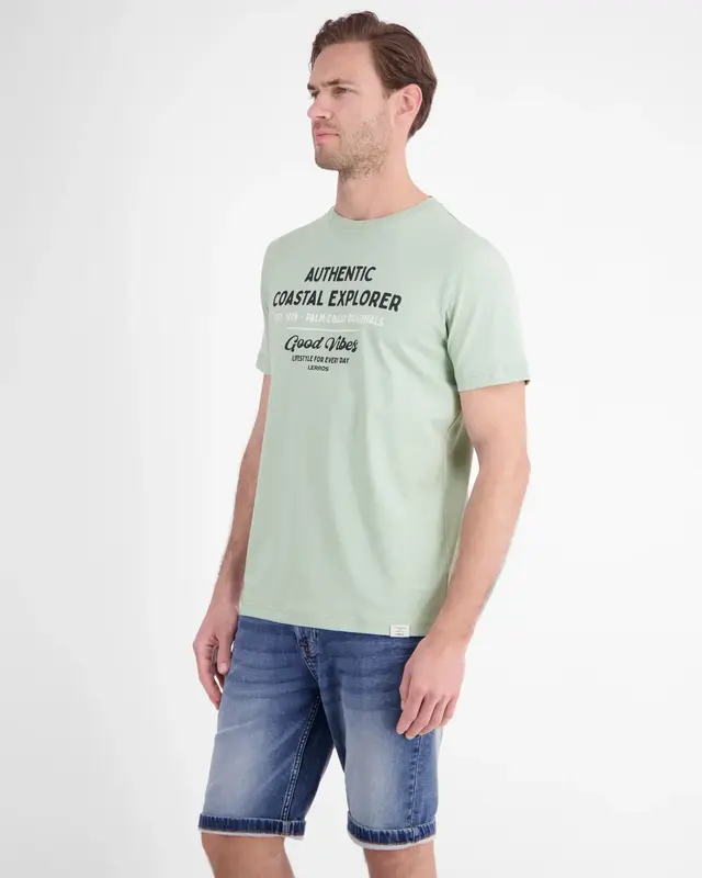 Lerros T-Shirt Summervibe Print - Bay Green