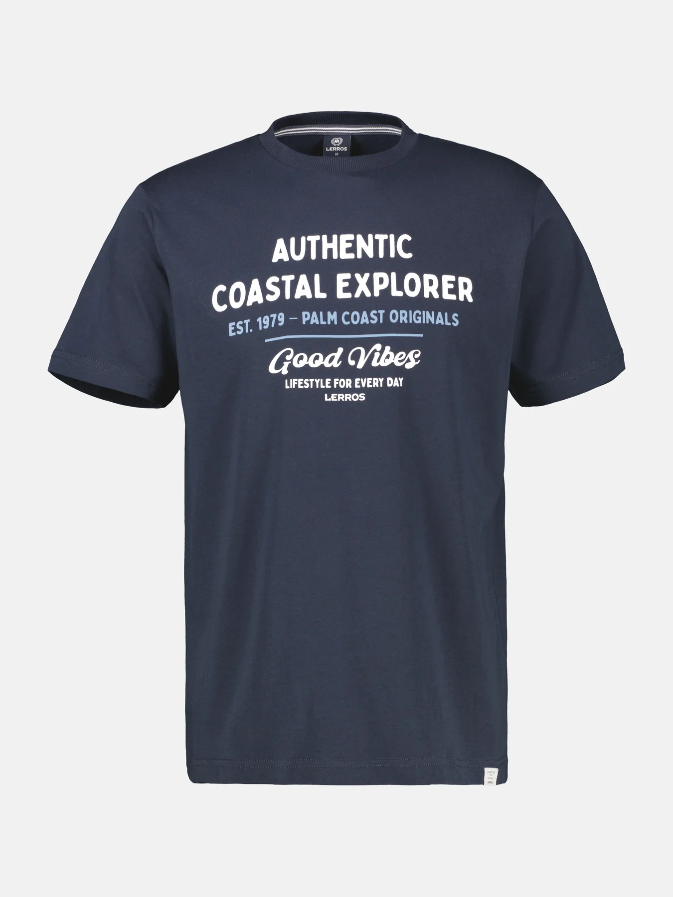 Lerros T-Shirt Summervibe Print - Classic Navy