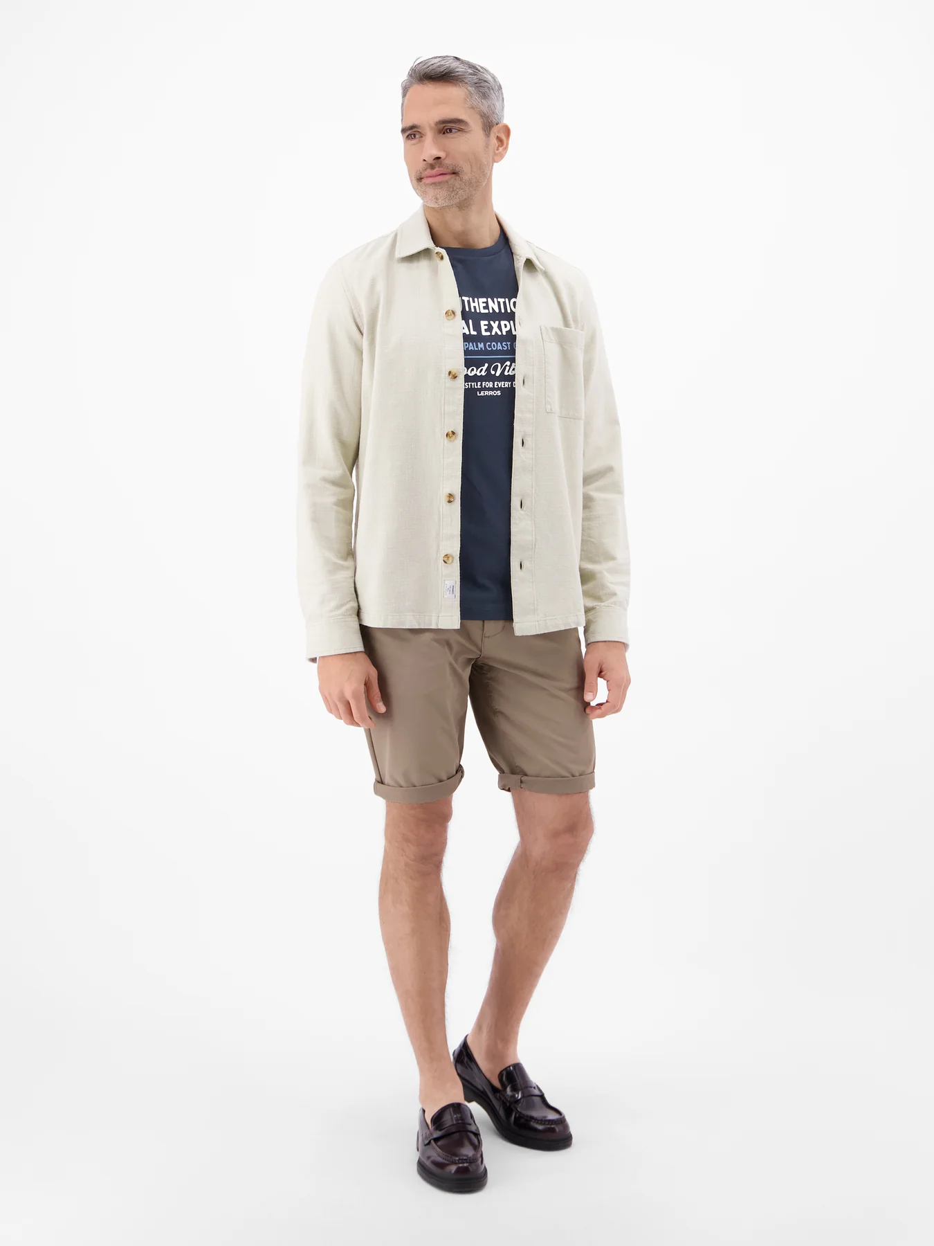 Lerros T-Shirt Summervibe Print - Classic Navy
