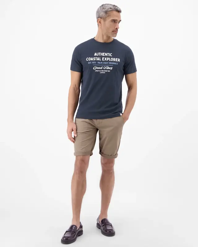 Lerros T-Shirt Summervibe Print - Classic Navy