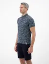 Lerros Poloshirt mit Blumenprint - Classic Navy