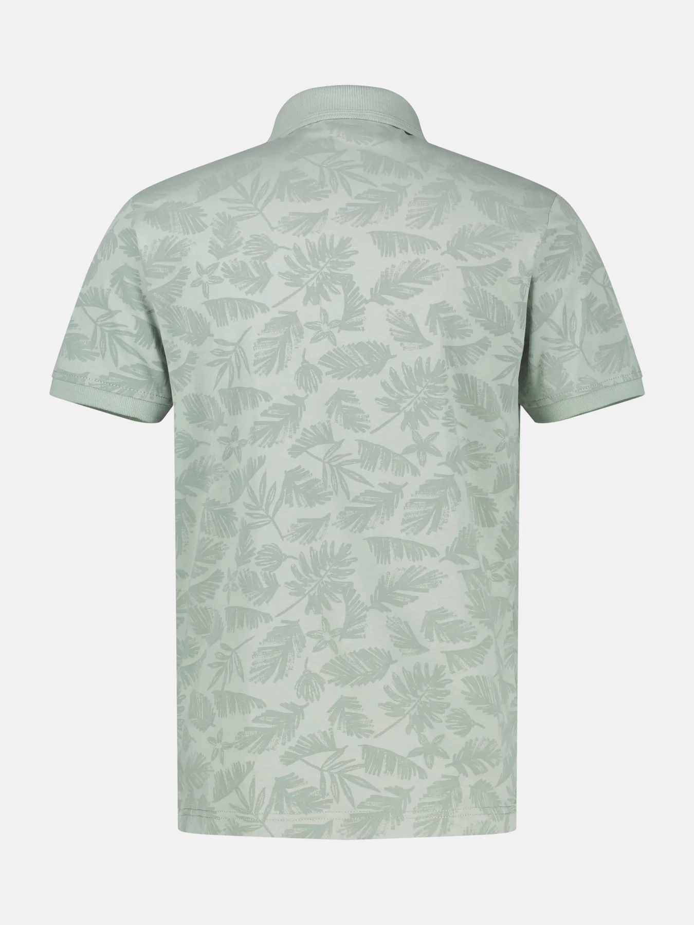 Lerros Poloshirt met Bloemenprint - Bay Green