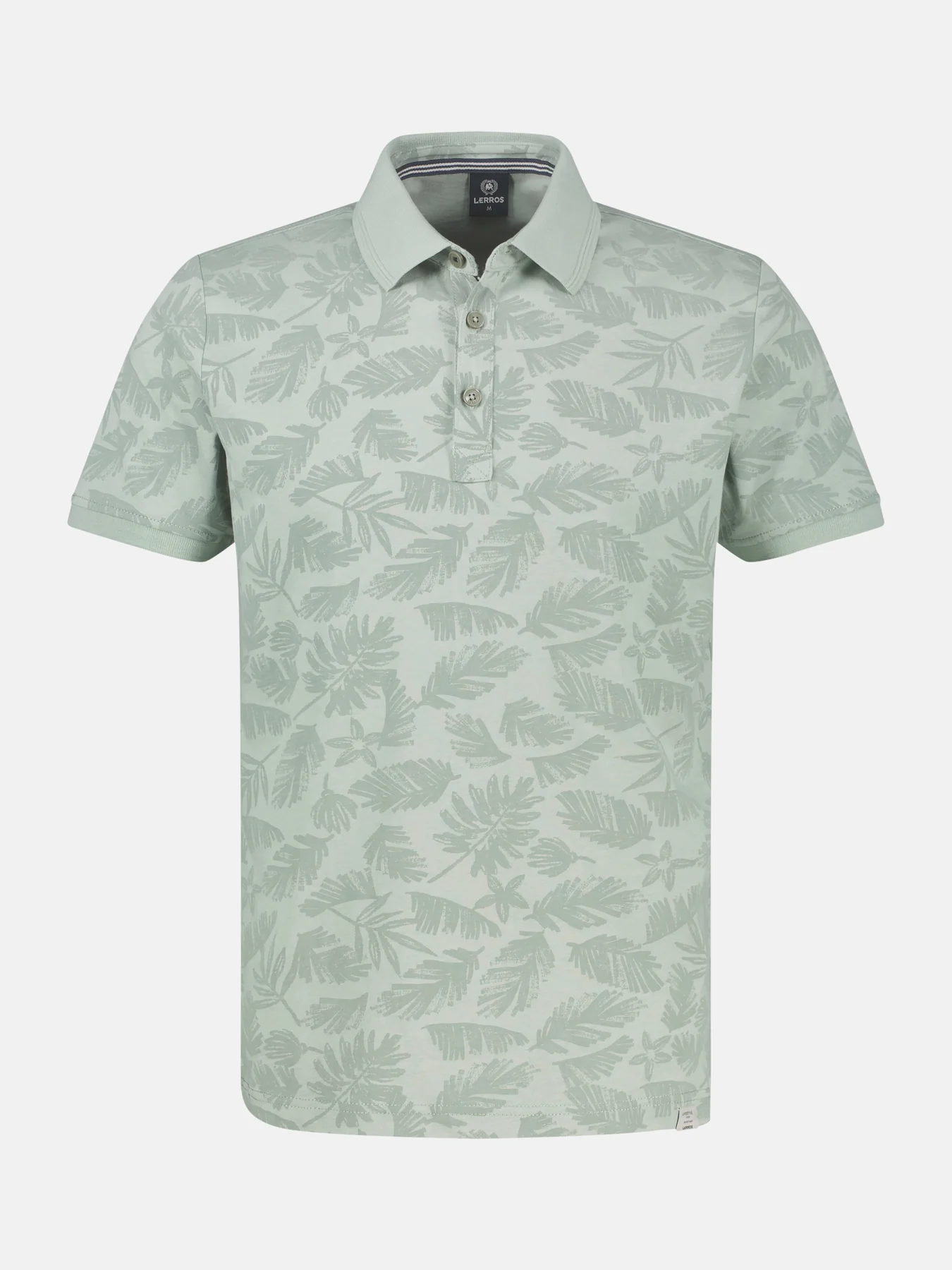 Lerros Poloshirt met Bloemenprint - Bay Green