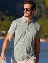 Lerros Poloshirt mit Blumenprint - Bay Green