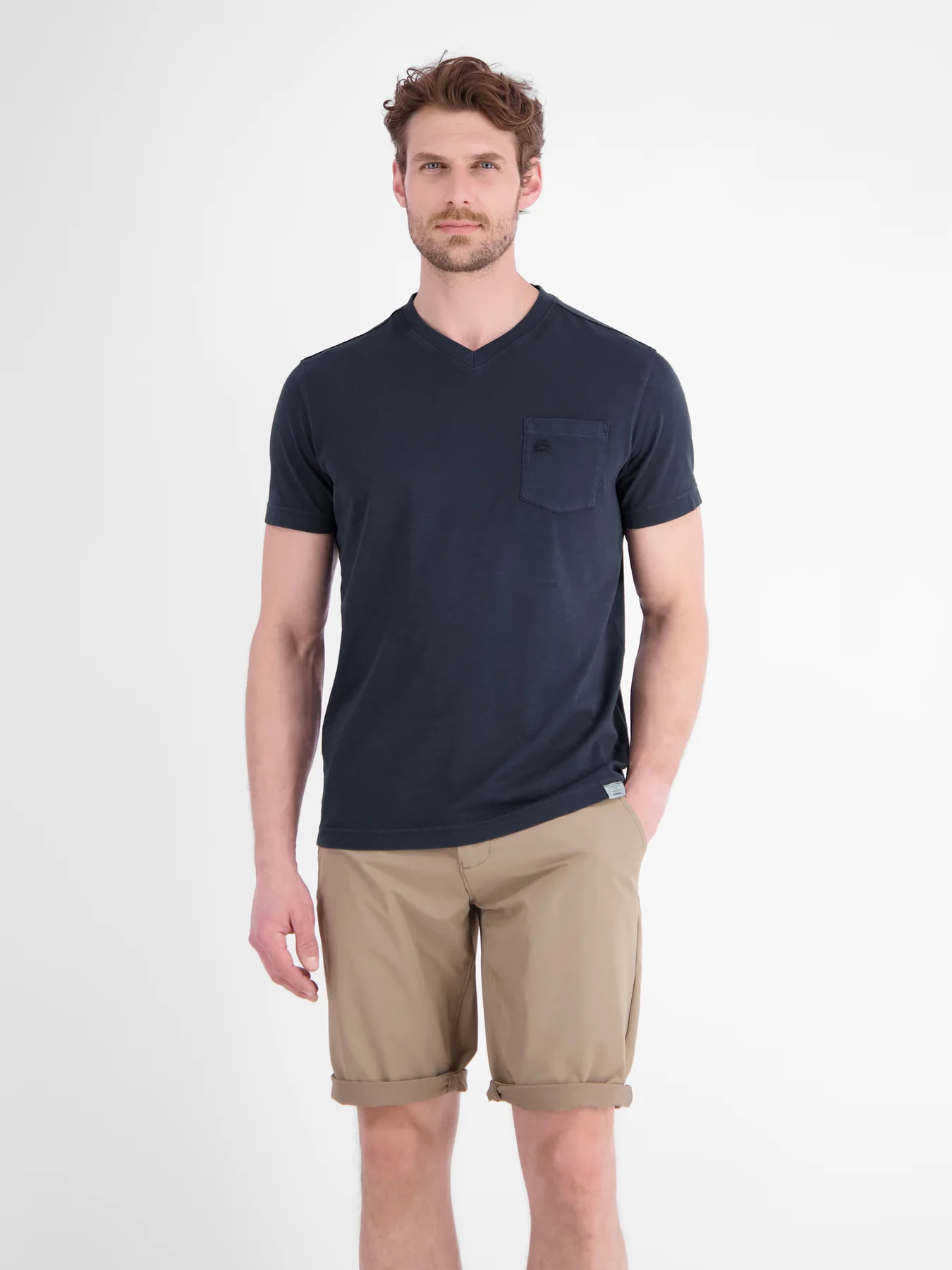 Lerros V-Hals T-Shirt - Classic Navy