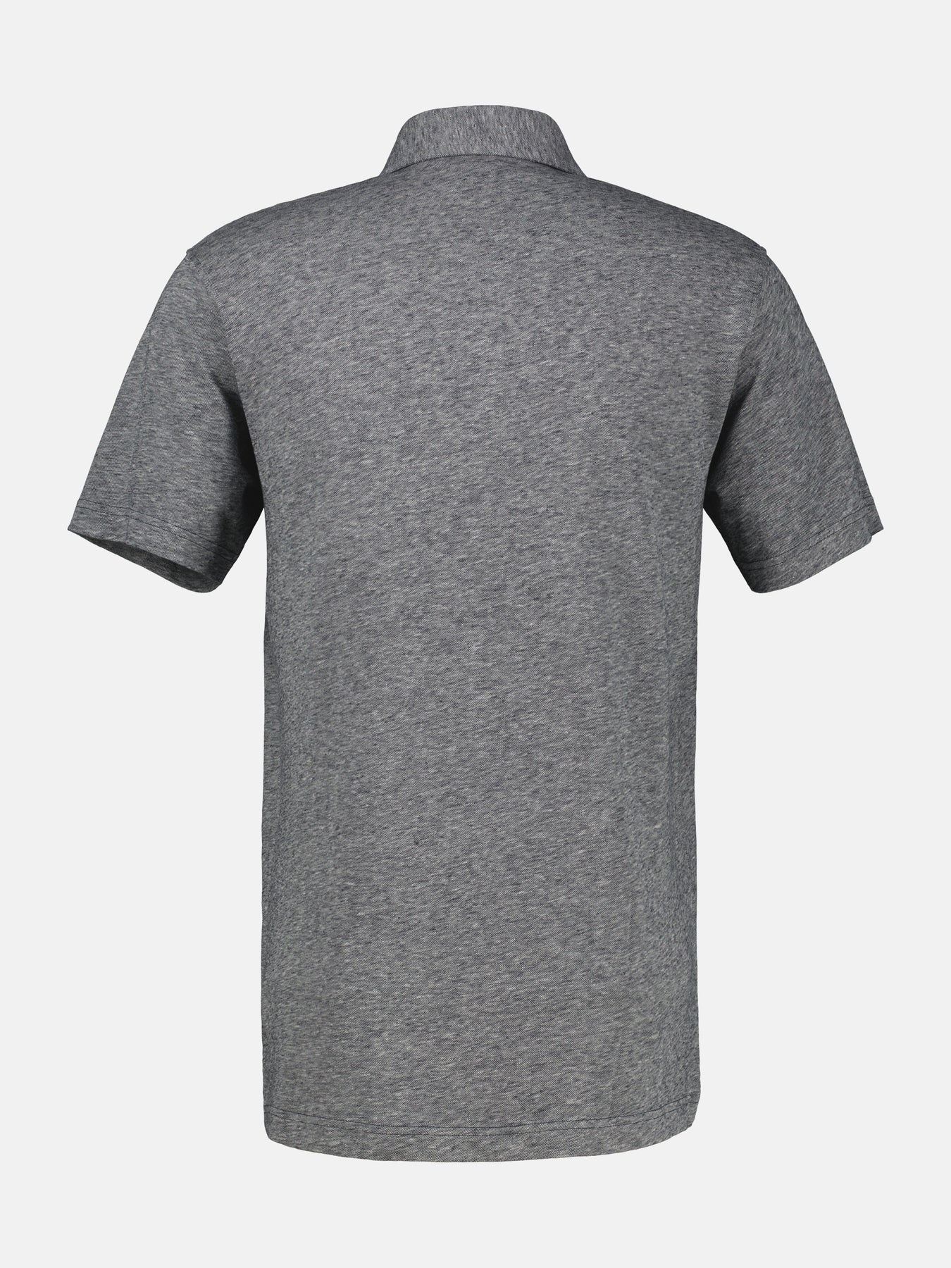 Lerros Two-Tone Poloshirt, Linen Blend - Classic Navy