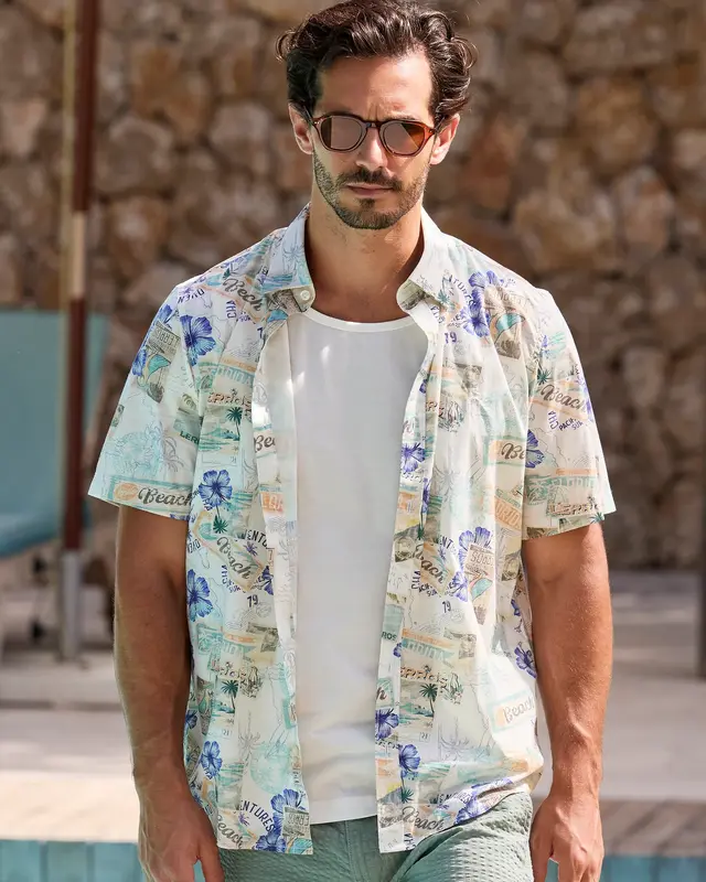 Lerros Sommer Hemd - Broken White