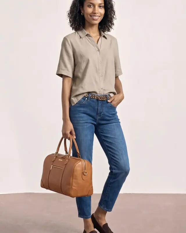 Street One Blouse - Clay Sand