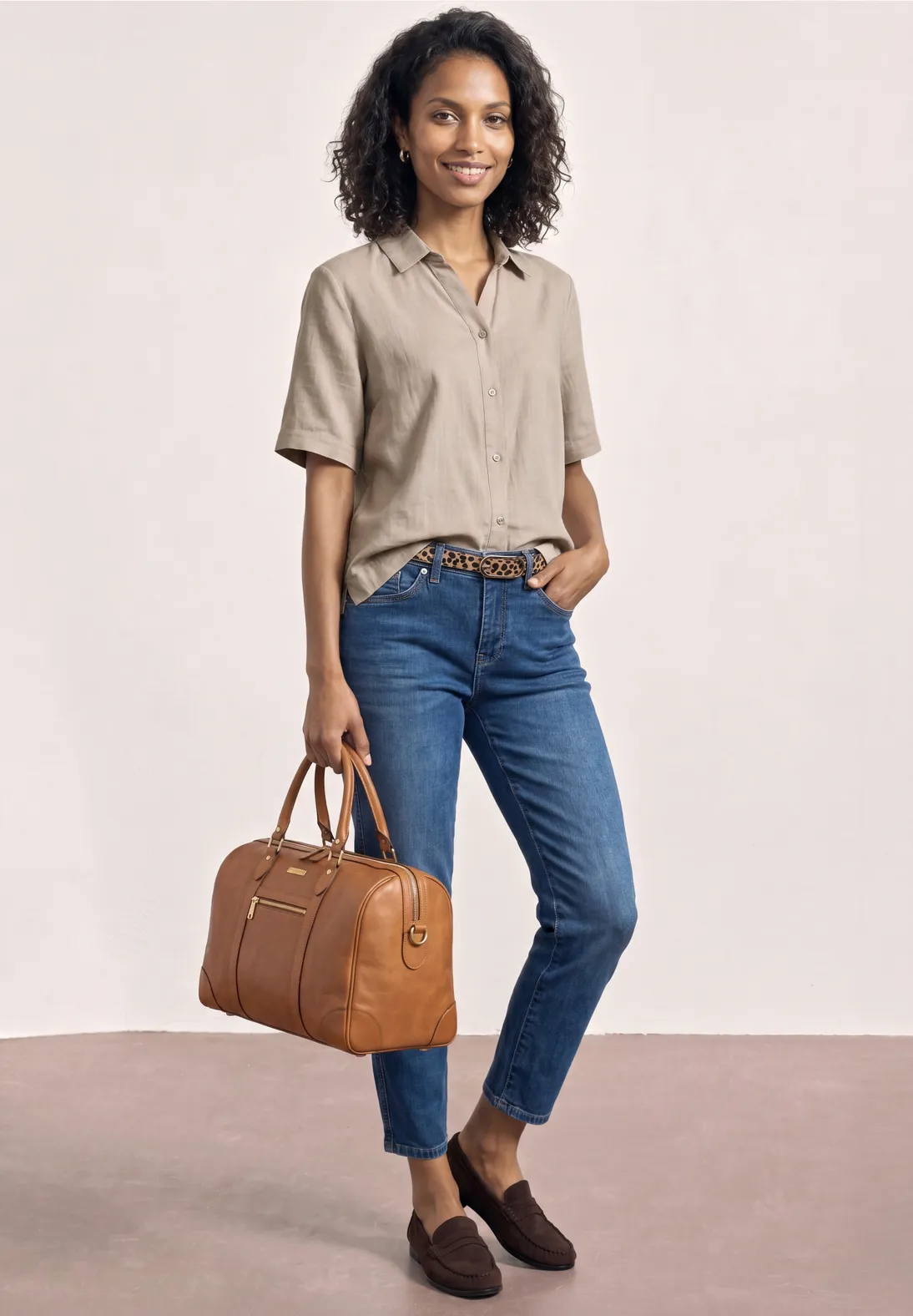 Street One Hemd Bluse - Clay Sand
