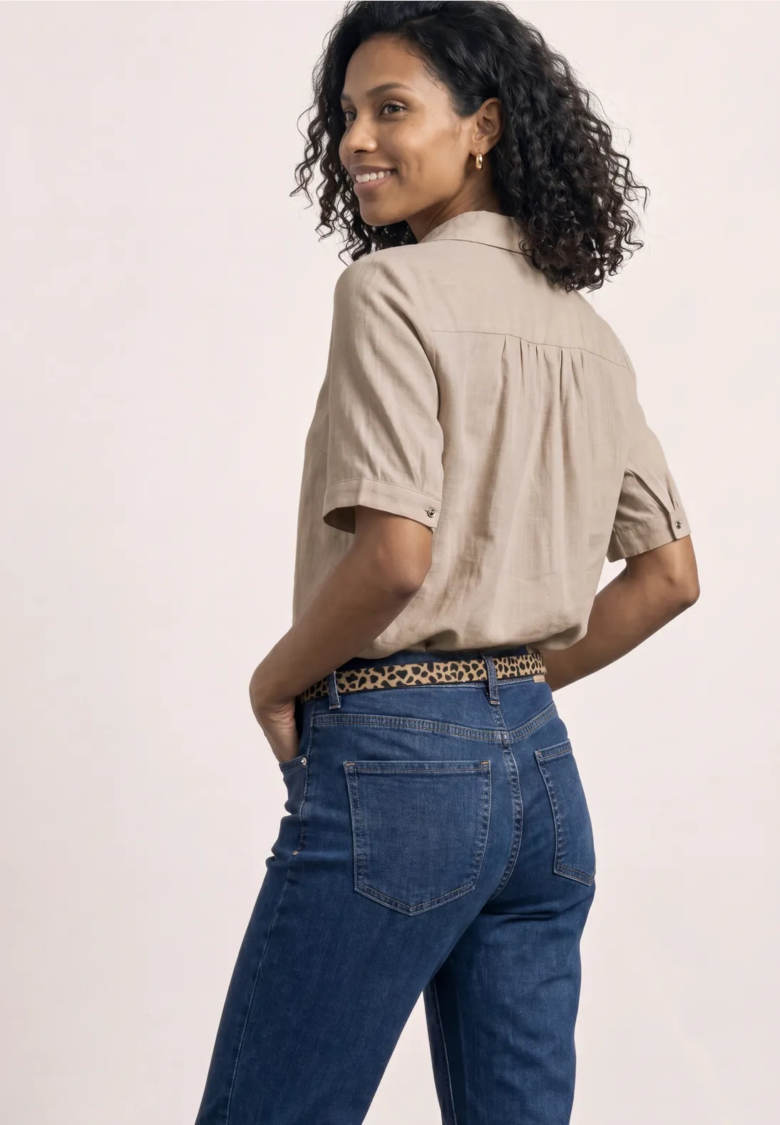 Street One Blouse - Clay Sand