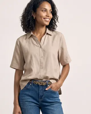 Street One Overhemd Blouse - Clay Sand