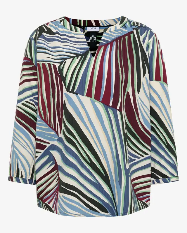 Cecil Seersucker Blouse - Palm Breeze Green