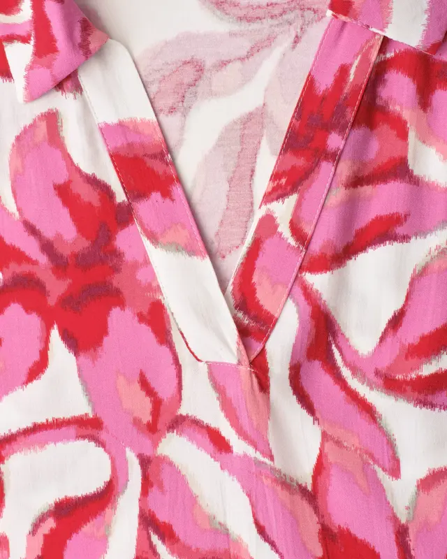 Street One Top met Print - Off White
