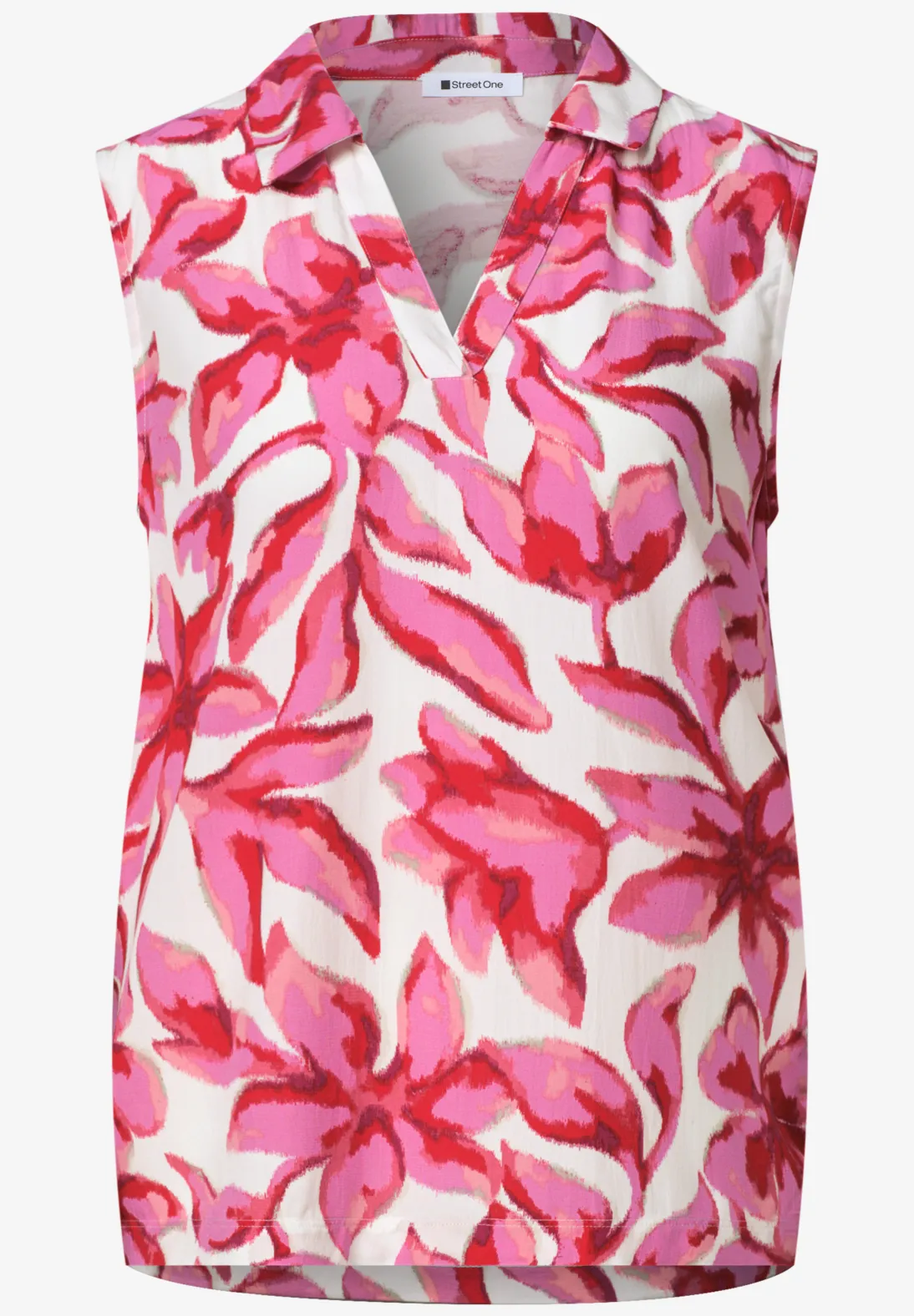 Street One Top mit Print - Off White