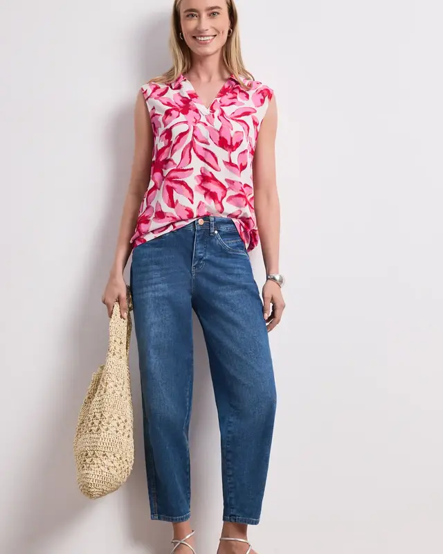 Street One Top mit Print - Off White