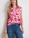 Street One Top met Print - Off White