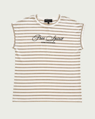 Elvira Collections Top Luna - Striped Creme