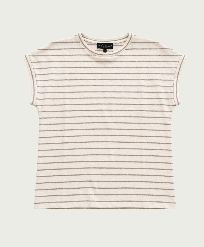 Elvira Collections Top Body - Ecru Stripe