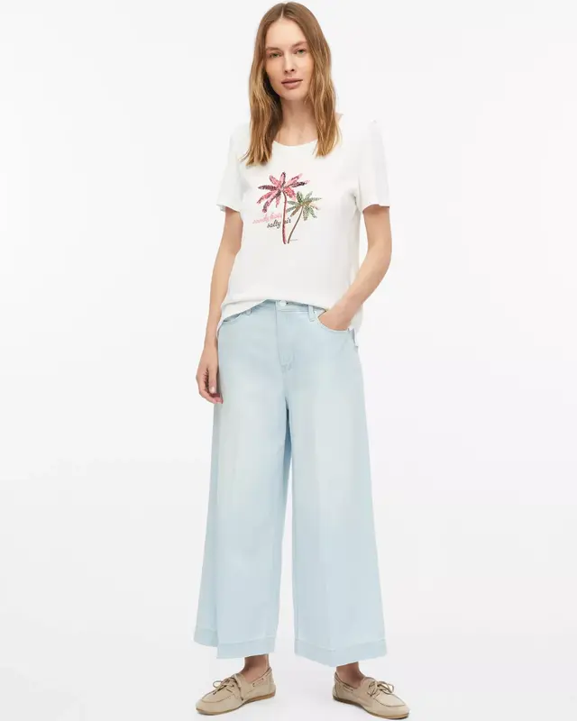 S. Oliver Frontprint T-Shirt - White