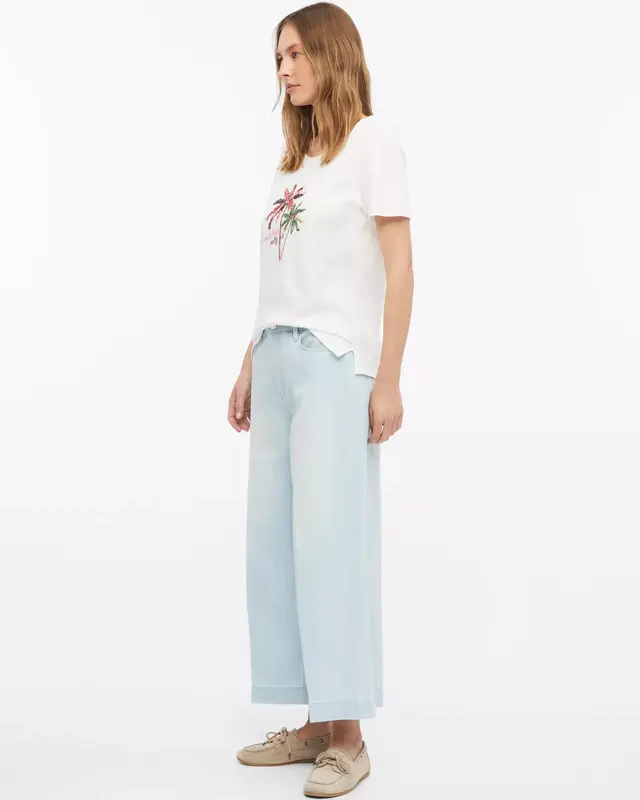 S. Oliver Frontprint T-Shirt - White