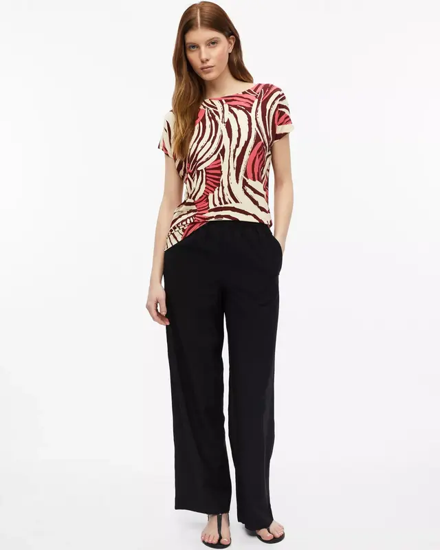 S. Oliver Jersey Print Shirt - Coral