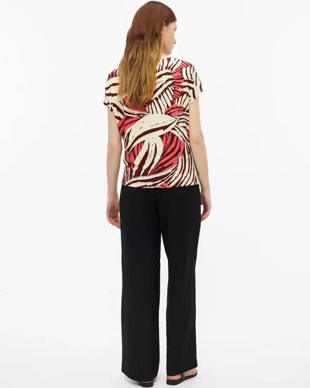 S. Oliver Jersey Print Shirt - Coral