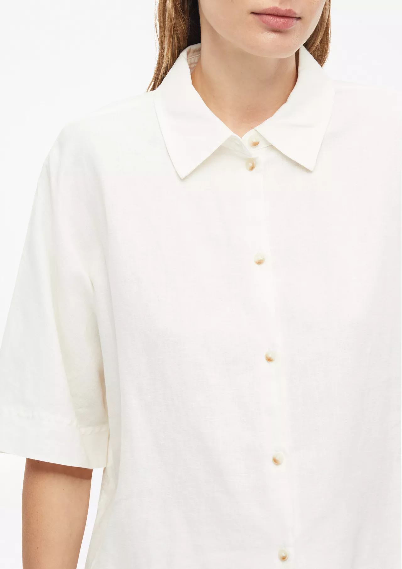 S. Oliver Linnenmix Blouse - White