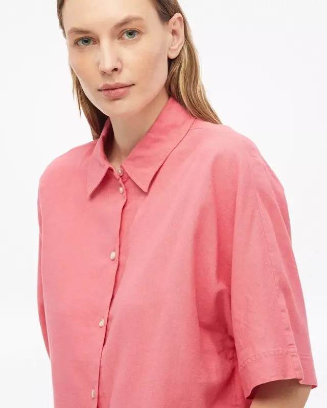 S. Oliver Linen Blend Blouse - Pink
