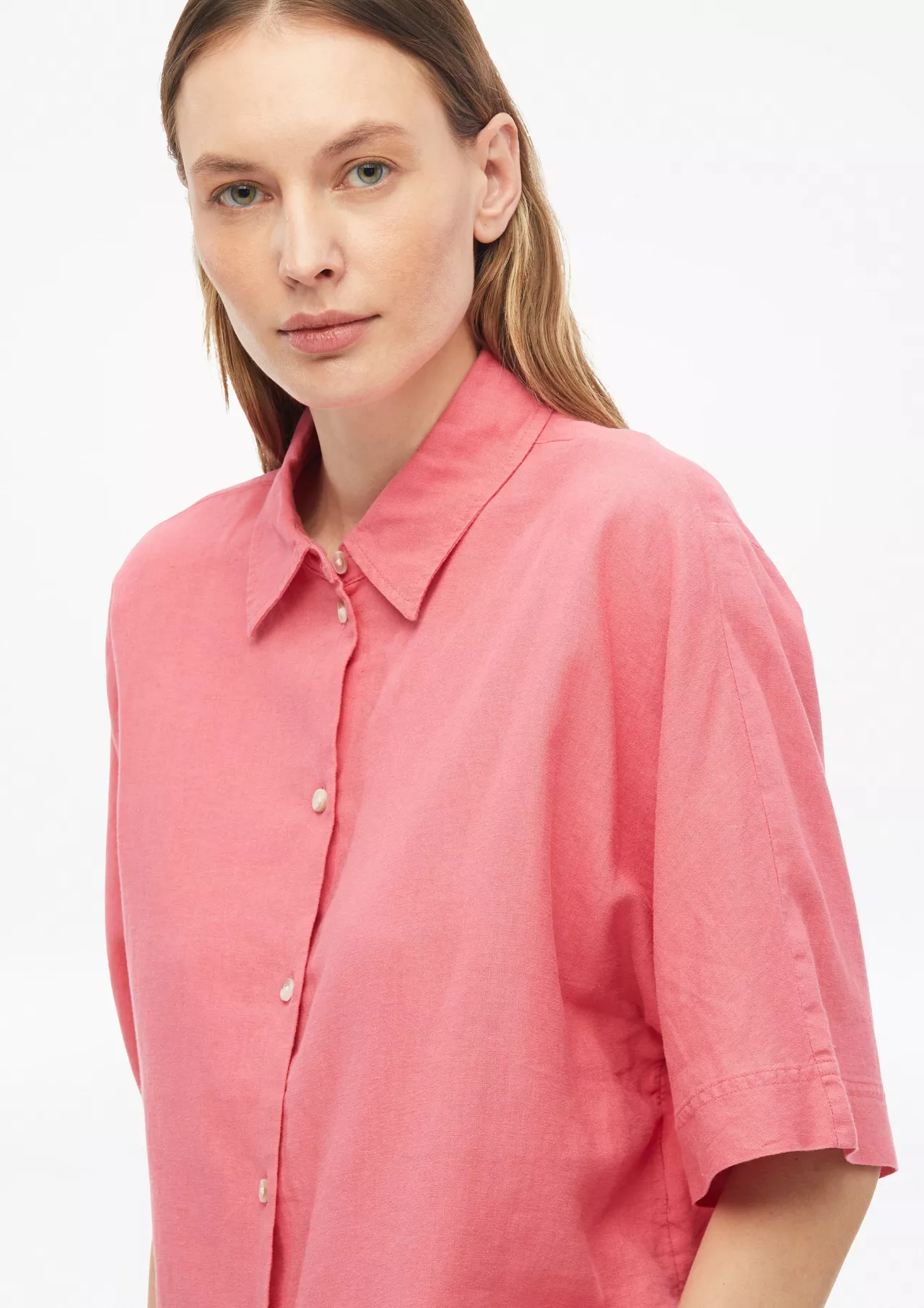 S. Oliver Leinenmix Bluse - Pink