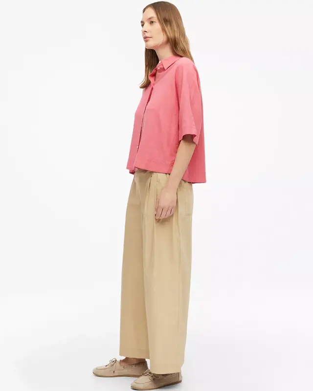 S. Oliver Linnenmix Blouse - Pink