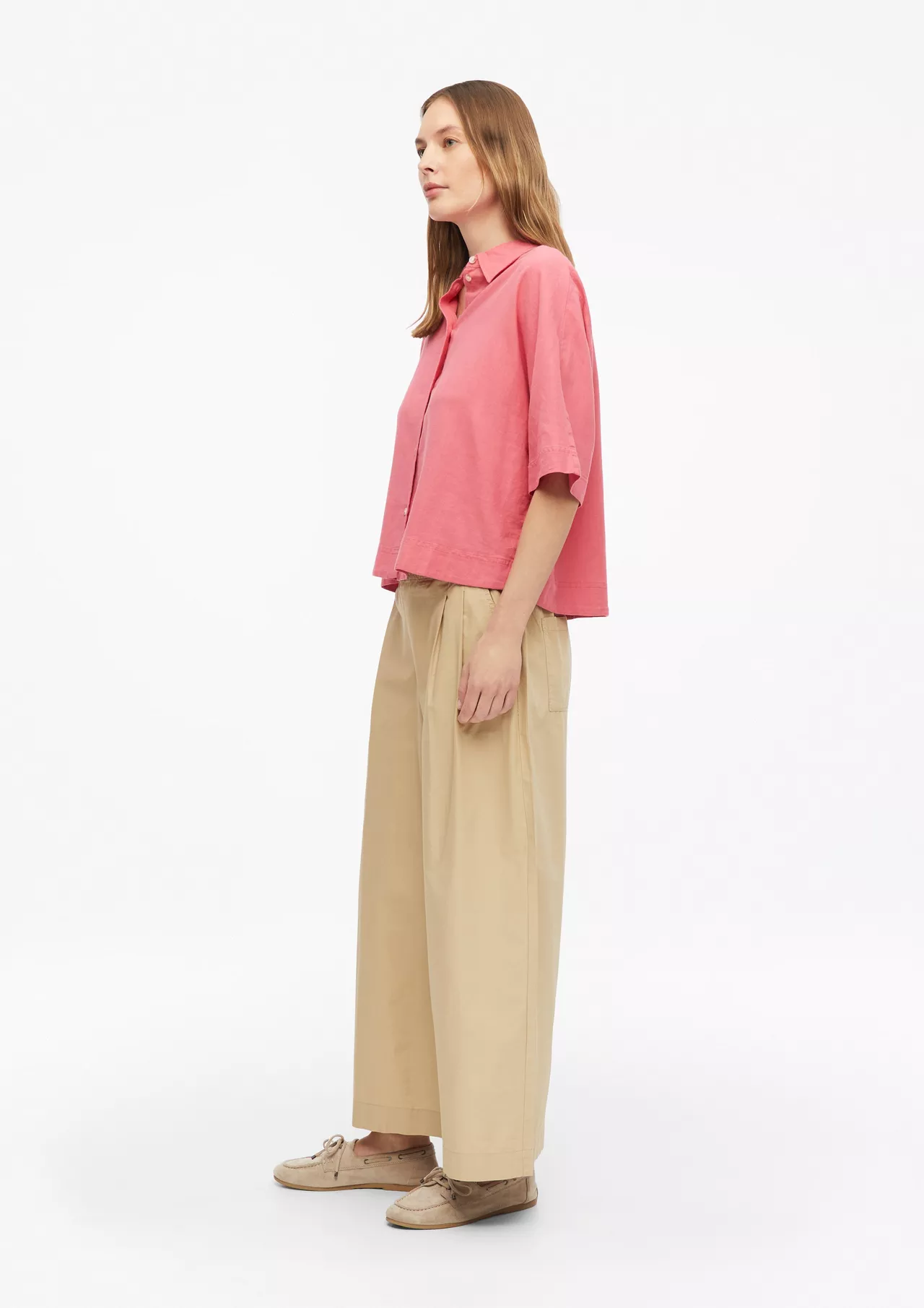 S. Oliver Leinenmix Bluse - Pink