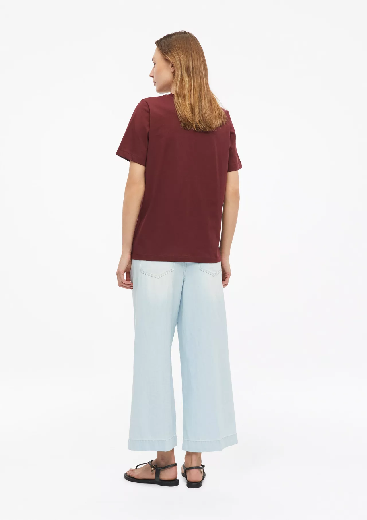 S. Oliver T-Shirt mit Print - Bordeaux