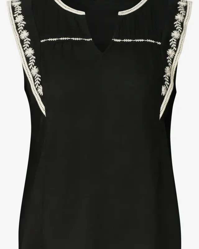 Street One Studio Blousetop with Embroidery - Black