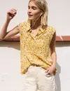 Street One Studio Top met Kraag - Earthy Yellow