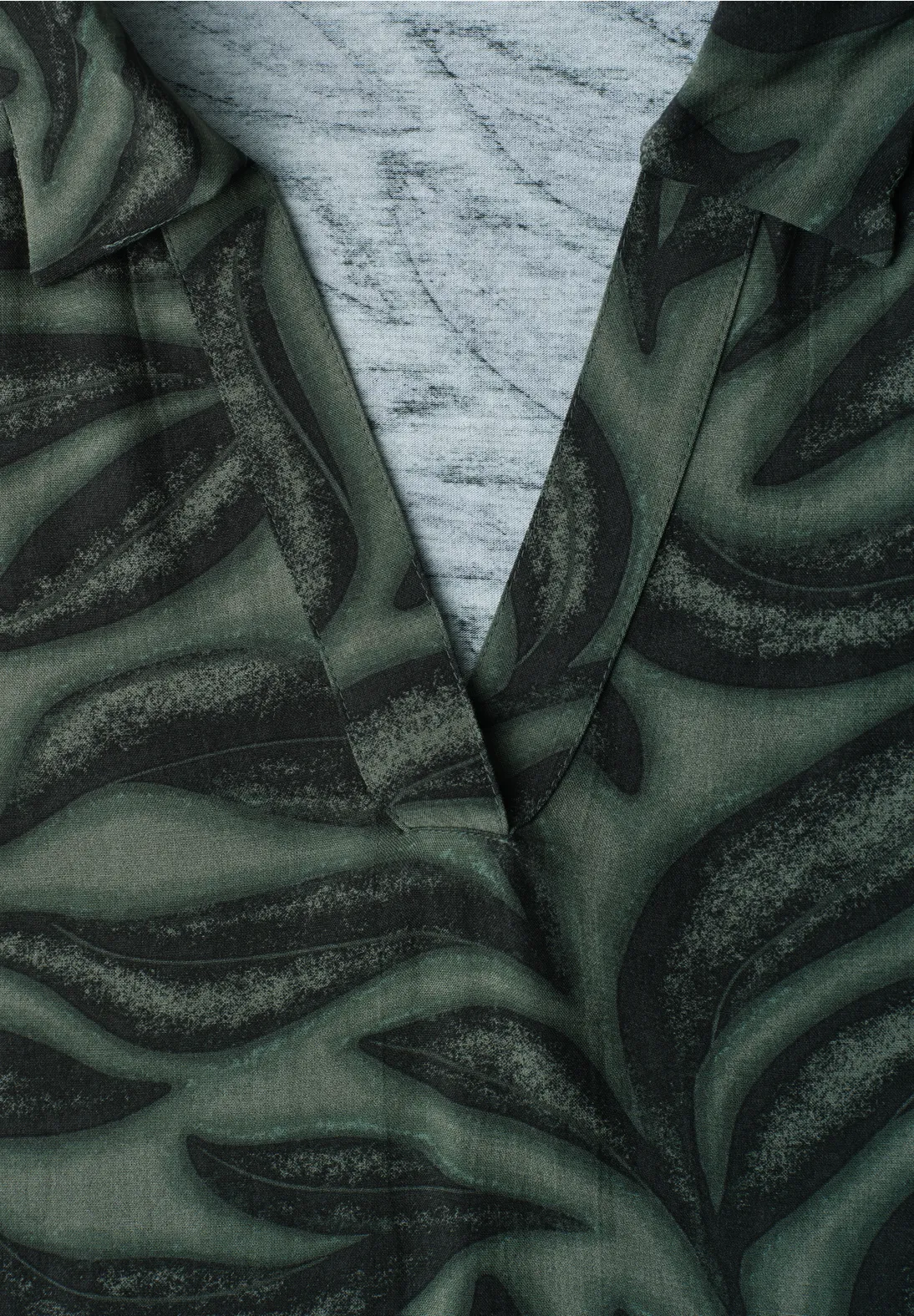 Street One Top mit Print - Deep Bound Green