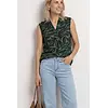 Top mit Print - Deep Bound Green