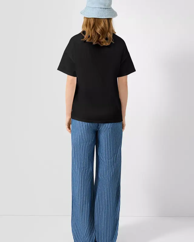 QS by S. Oliver T-Shirt Frontprint - Black