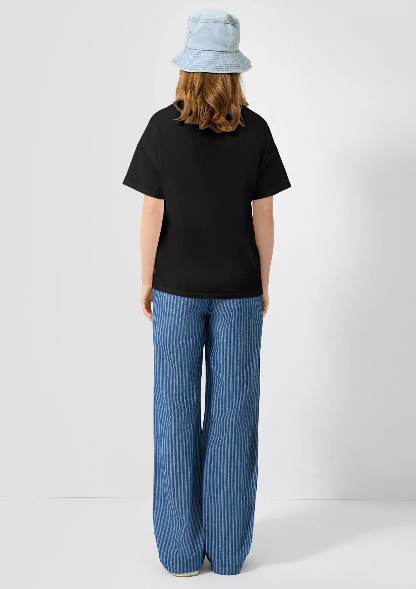 QS by S. Oliver T-Shirt Frontprint - Black