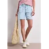 Straight Leg Short - Bleached Light Blue Wash