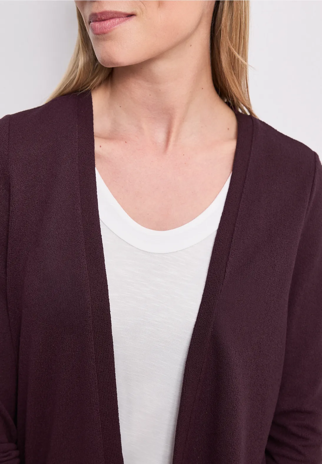 Street One Knit Cardigan Nette - Rustic Rouge