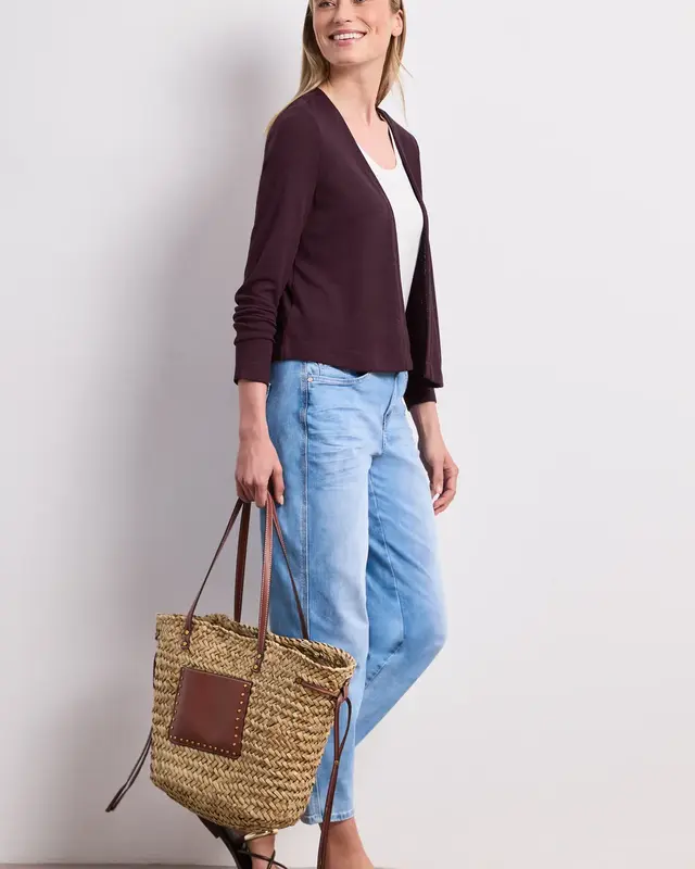 Street One Gebreid Vestje Nette - Rustic Rouge