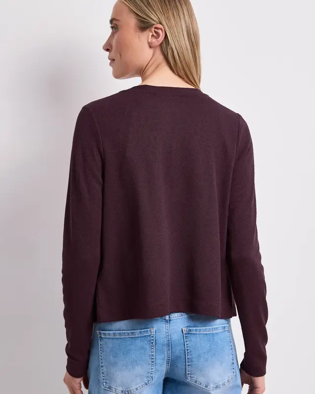 Street One Gebreid Vestje Nette - Rustic Rouge
