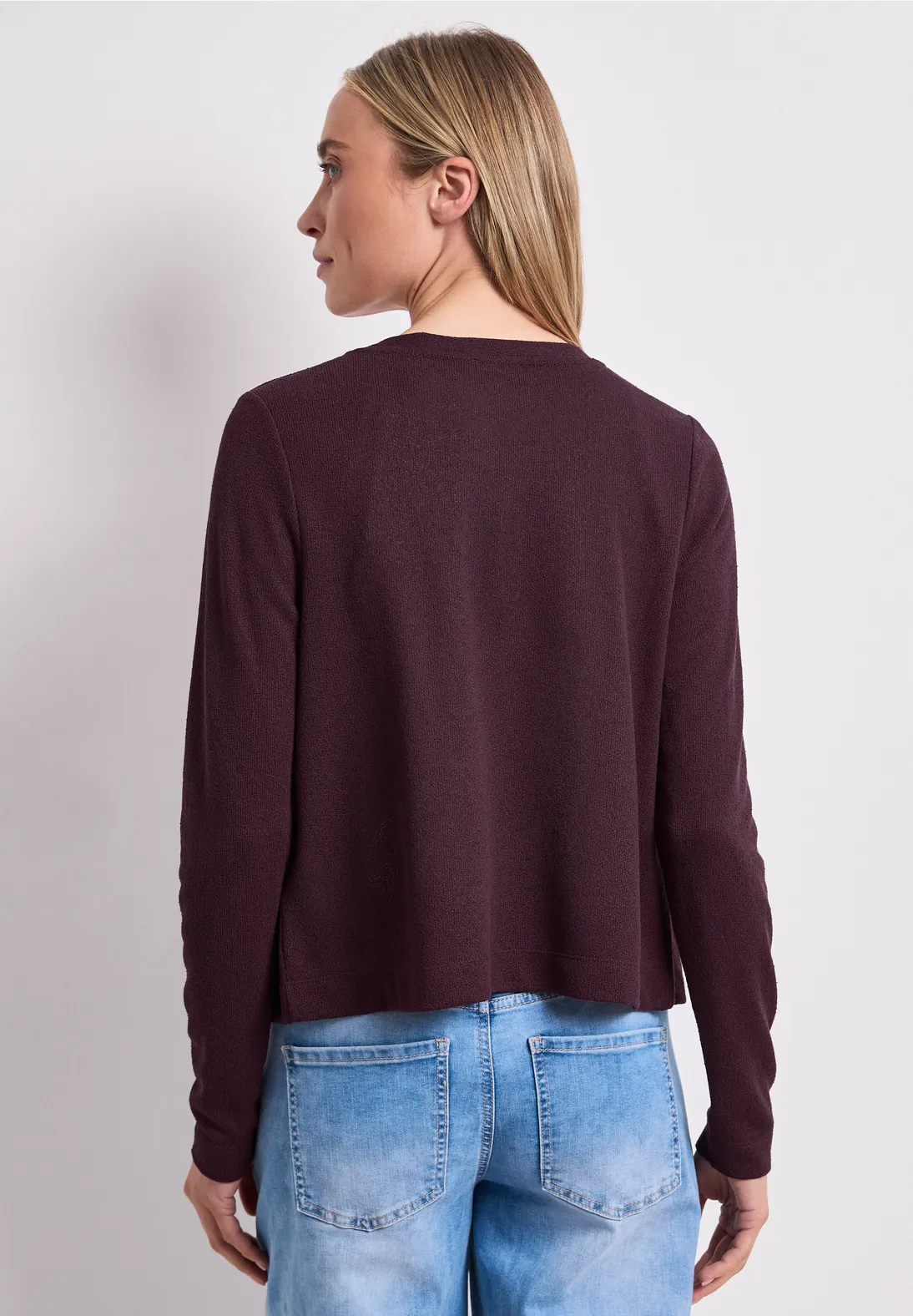 Street One Gebreid Vestje Nette - Rustic Rouge