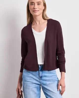 Street One Gebreid Vestje Nette - Rustic Rouge