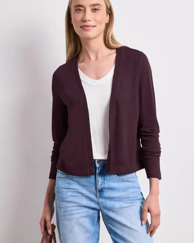 Street One Gebreid Vestje Nette - Rustic Rouge