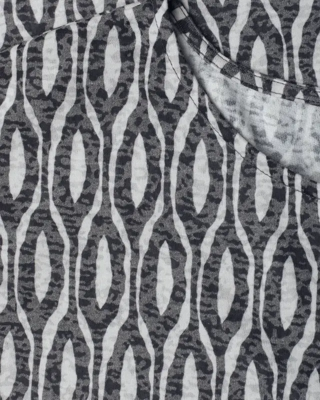 Street One Shirt Burn-Out Look - Clay Sand