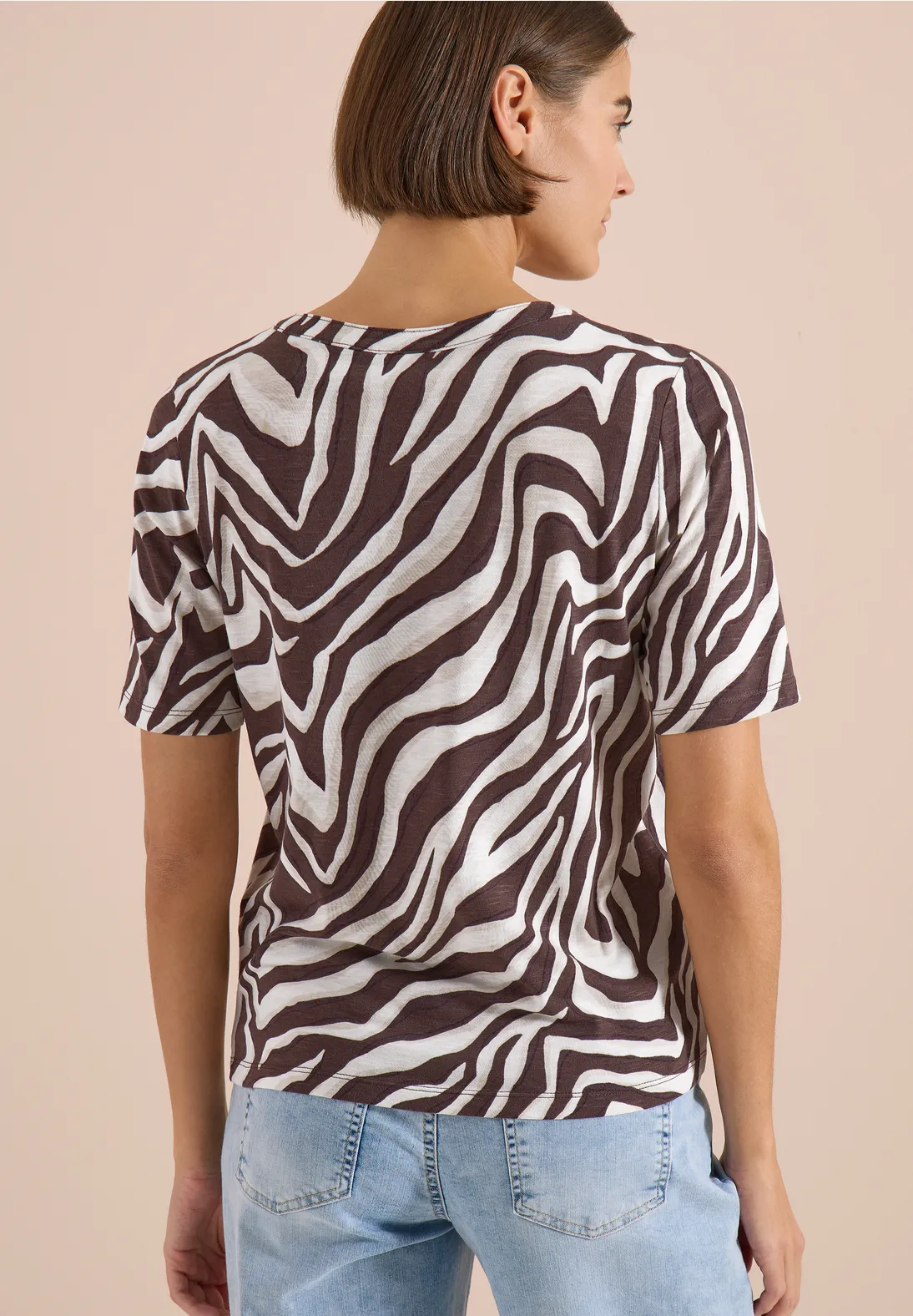 Cecil Shirt with Print - Brown Cacao