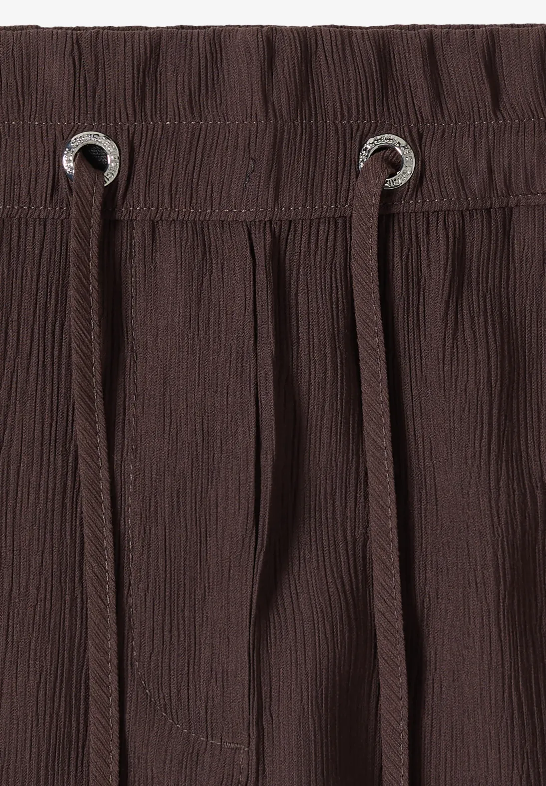 Cecil High Waist Pants - Brown Cacao